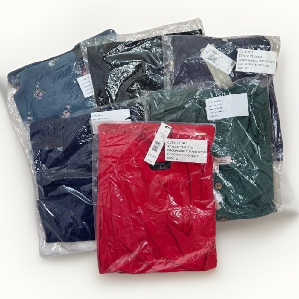 Tahari Philosophy Womens Blouses Set of 6 Size S Colors Mixed Styles Tops